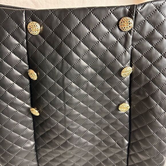 Diamond quilted blazer suit skirt set - Picture 11 of 16